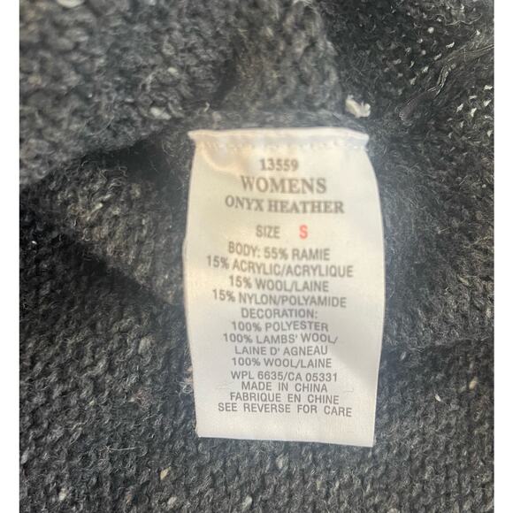 Woolrich Gray Cardinal VA Bird Embroidered Ramie Wool Women's Size Small R1 - Picture 6 of 9